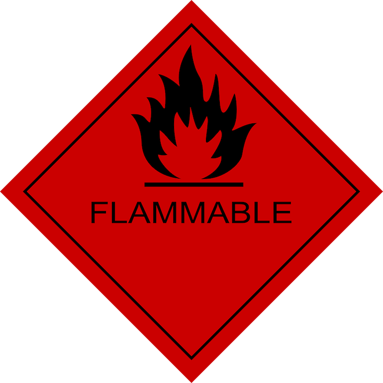 Flammable pictogram
